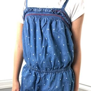 Girls Denim Romper